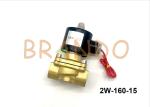 Normally Close Solenoid Operated Valve / Connection Brass Solenoid Valve 2W-160