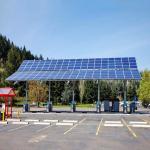Outdoor Waterproof Arched Shape Pergola Carport Solar systems carport solar