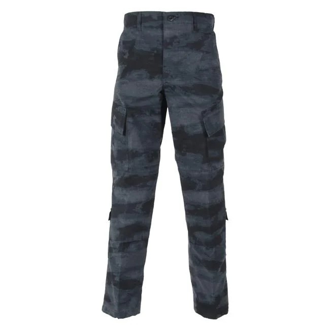 Men's 65% polyester / 35% cotton rip-stop customized color fabric ACU pants