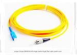 SC Fiber Optic Patch Cord Single Mode G652D 9 / 125 Fiber Optic Cable For FTTX