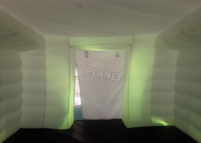 LED Light Inflatable Square Advertising Tent For Yoga Exercise