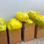 Portable Flat Mouth PE Bags for Hospital and Clinic Waste Disposal Thickness 5