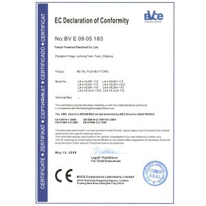 Yueqing Yueshun Electric Co., Ltd. Certifications