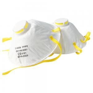Ffp2 9500 N95 Kn95 Face Mask Bowl Cup With Non Woven Tape Breathing Valve