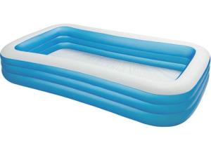 Wholesale Giant Deep Inflatable Swimming Pool , Toddler Blue Rectangle Blow Up Pool 262 * 175 * 51cm from china suppliers