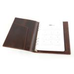 Thick Personalized Leather Journal , 6 Ring Journal Binder For Executive