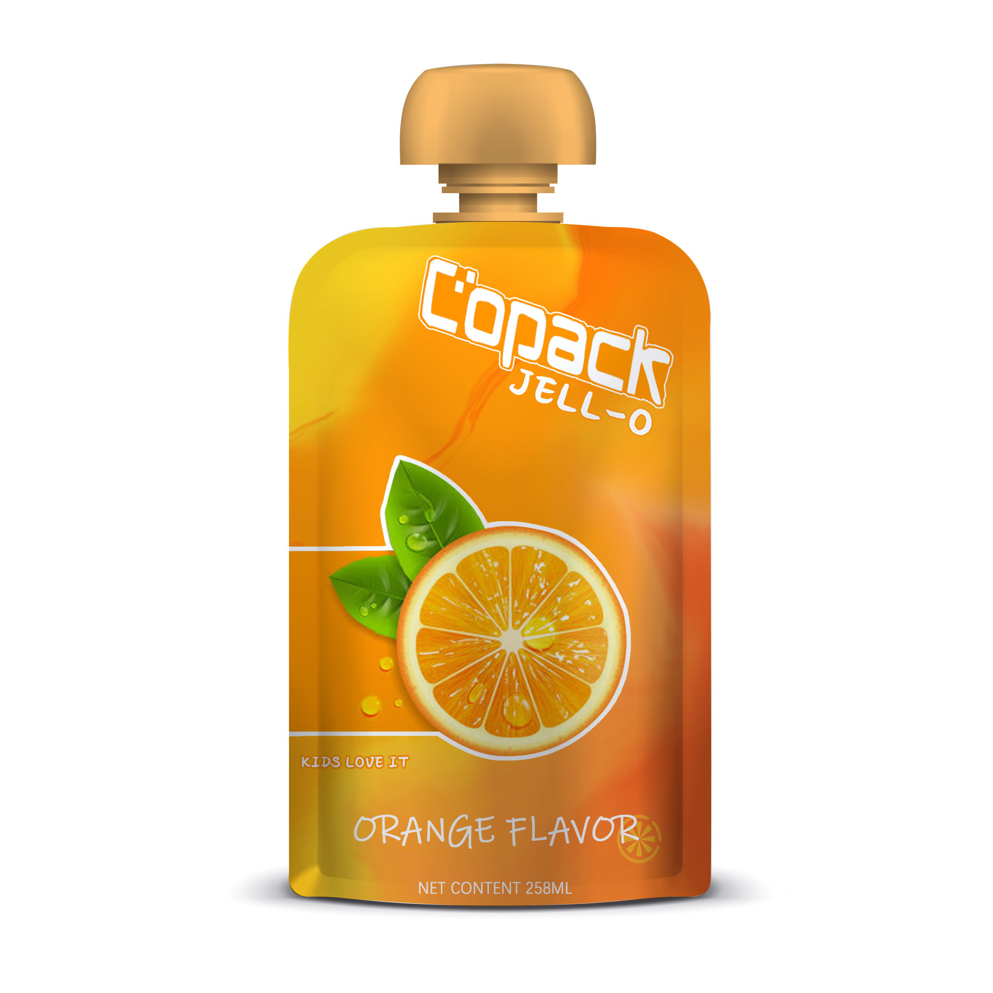 Plastic Liquid Fruit Juice Drink Spout Pouch Packaging 200ml Reusable