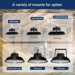 Industrial Warehouse High Bay Led Light 150W 200W 3CCT 150lm/Watt IP65 UL DLC