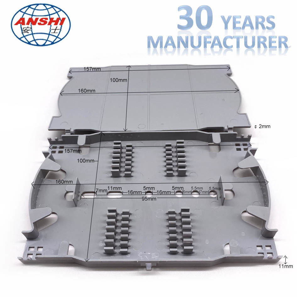 ABS ODF Optical Distribution Frame Fusion Splice Tray For FTTH Terminal Box
