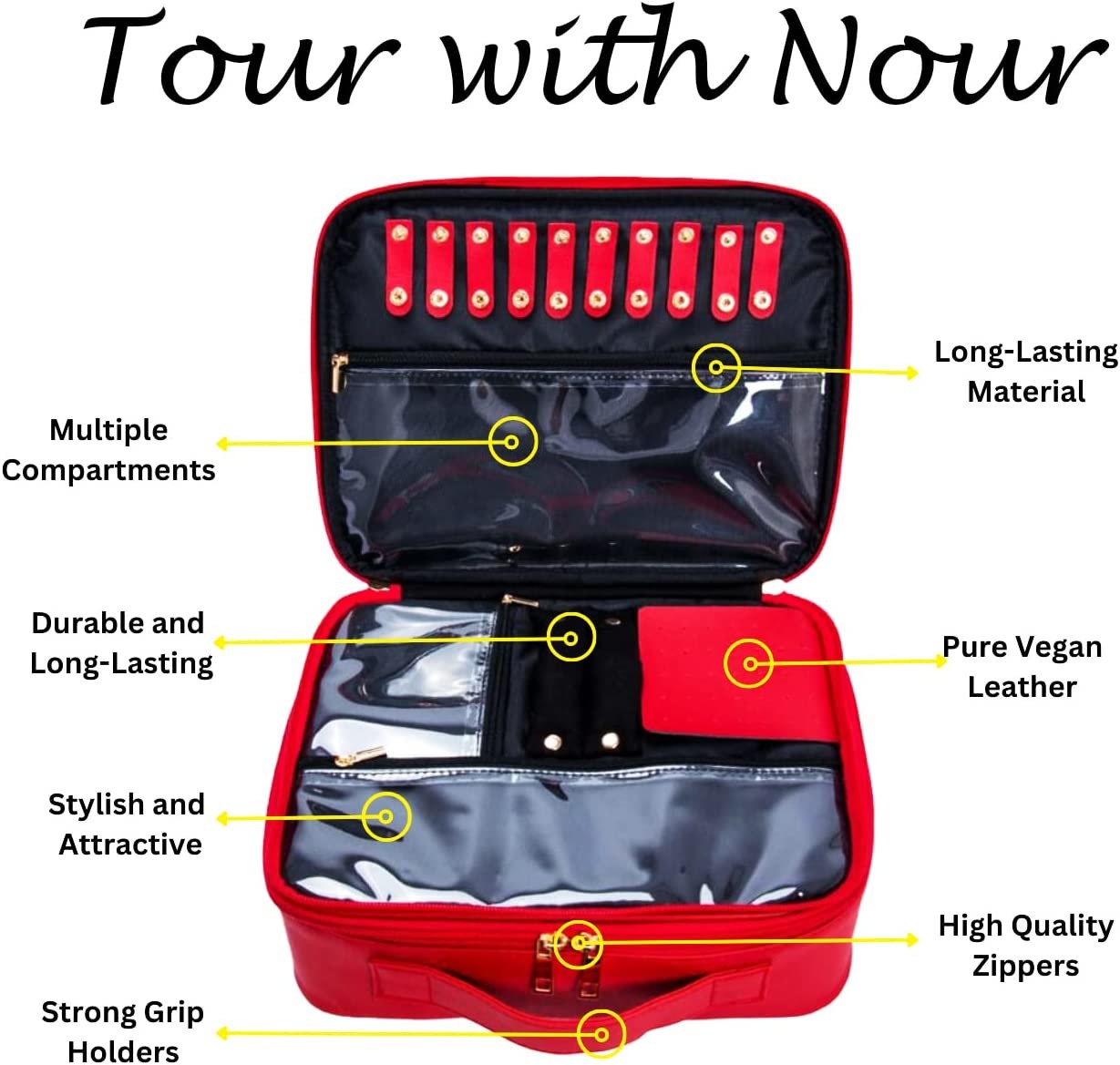 Waterproof Durable Shockoof Travel toiletry Bag for women, Perfect make up bag gifts for friends female