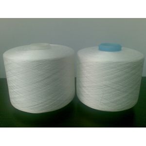 Buy cheap Poly/Poly Core Spun Sewing Thread Ne45/2 raw white on dyeing tube from wholesalers