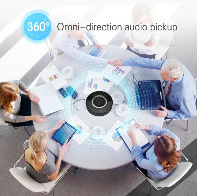 plug and play 2.4G wireless USB conference speakerphone for video conference system with battery