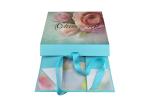 Printed Flower Surface Environmental Folding Gift Boxes Magnetic Closure