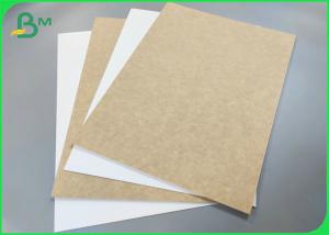 China High Strength Food Grade Paper 325g 365g White Coated Brown Kraft Board For Bread Box on sale