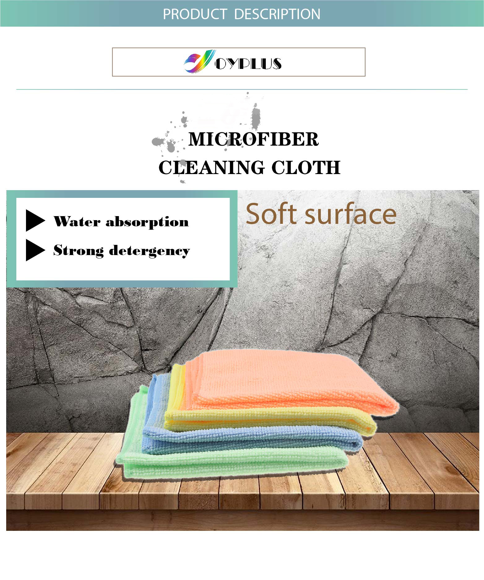 Wash Cleaning Cloth Custom Microfiber Car Towel for Home Size