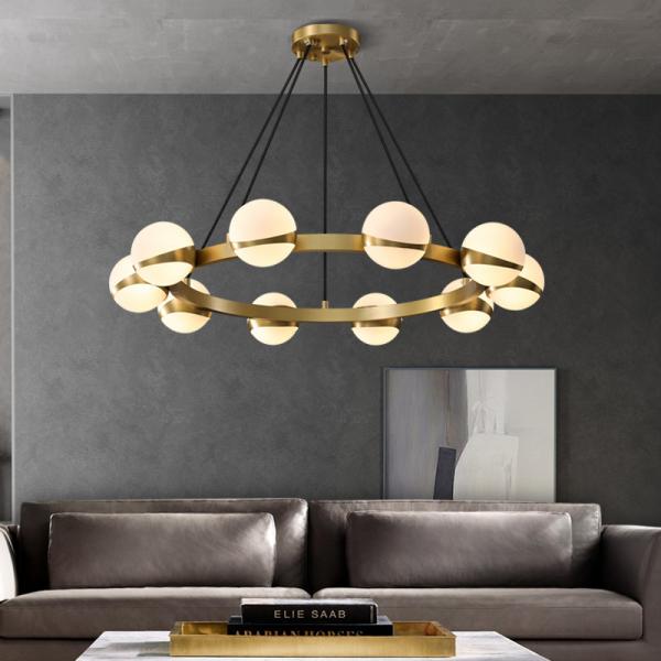 Modern living Room Copper Chandelier Lamp Luxury Bedroom Chandelier Lighting(WH