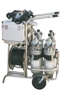 Wholesale Long Tube Wheel Movable Air Breathing Apparatus 300Bar With 2 / 4 Composite Cylinder from china suppliers