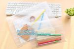Clothes Packaging Suited Frosted PVC/EVA Vinyl Slider Top Zipper Bag For