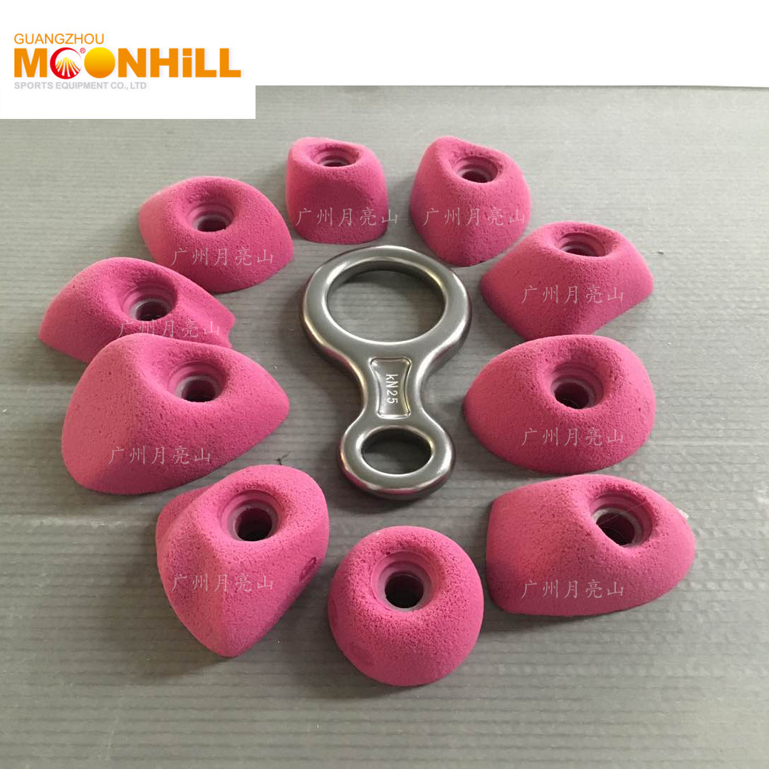 56 Passenger Adult Climbing Rock Holds For Amusement Park Gym