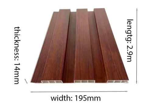 new material WPC wall panel pvc fluted panel for indoor decorative 3D wall panel factory selling