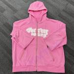 500 Gsm Thick Cotton Zipper Pockets Patched Embroidery Hoodie Men Lined Custom