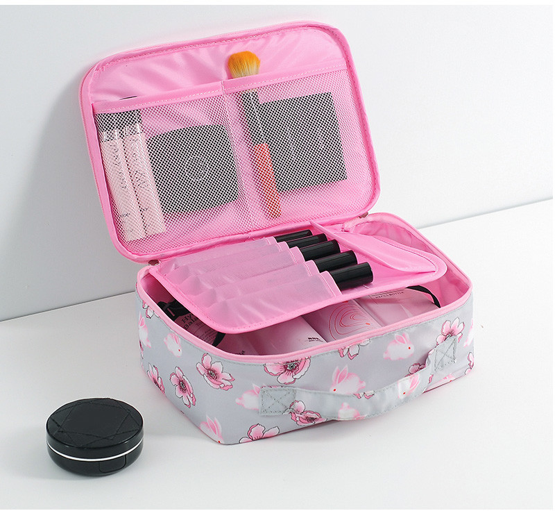 Cosmetic Travel Manufacturer Custom Print Portable Large Capacity Toiletry Bag
