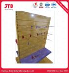 OEM Metal Display Shelving Colorful With Wheels Powder Coated