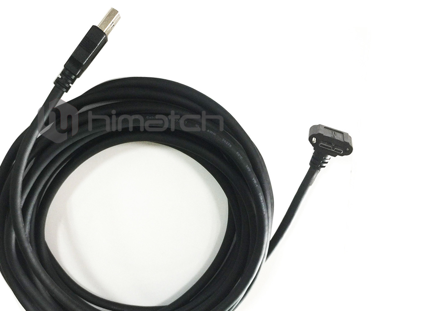 High Speed USB 3.0 Camera cable A to Micro B Vision Cables 5M With Thumbscrew