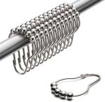 Multicolor Stainless Steel Shower Curtain Rings For Bathroom