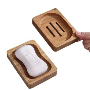 Wholesale Varnished Bathroom Items Bamboo Soap Dish Bathroom Kitchen Shower Soap Saver from china suppliers