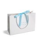 Handmade Luxury Black White Paper Bag Gift Custom Printed Shopping Bag