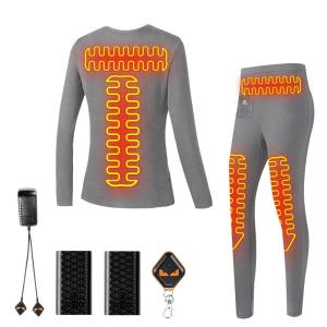 Wholesale Heating Womens Thermal Underwear Set Adjustment Washable USB Heated Underwear from china suppliers