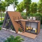 Aluminum Alloy Windows Luxury Modern A-Frame Low-rise Villa Heat-Insulated
