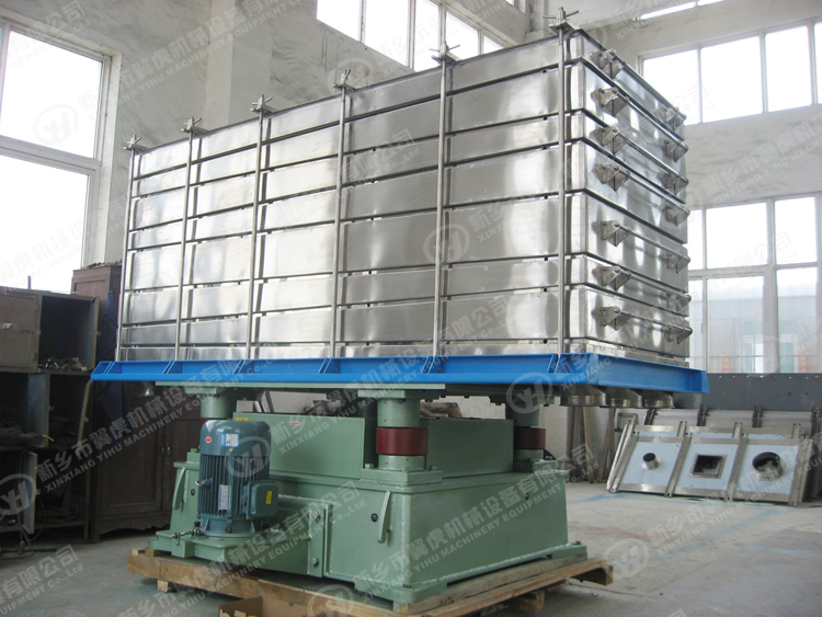 Multi-layer square rotary vibrating screen for Color sand powder