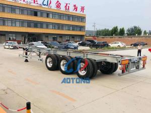 Wholesale 20ft / 40ft Skeleton Shipping Container Semi Trailer Skeletal Truck Trailers Container Chassis from china suppliers