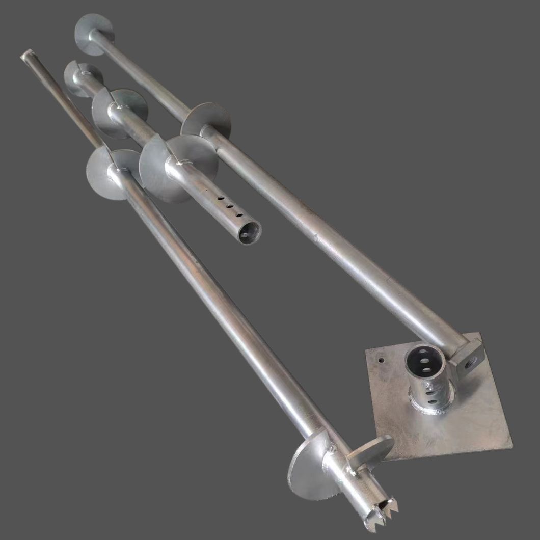 Hot Deep Prefab Galvanized Steel Ground Screw Helical Bolt Piles for Solar system