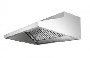 China EH-115 Silver Commercial Stainless Steel Exhaust Hood With Filter For Kitchen on sale