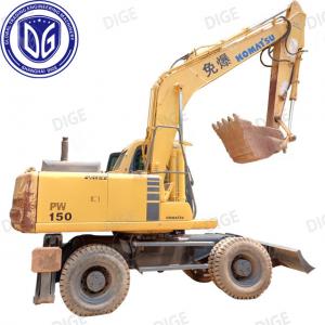 Wholesale Komatsu PC150W 15 Ton Used Wheel Excavator Hydraulic Driving from china suppliers