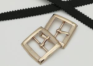 Wholesale Rectangle Metal Shoe Buckles Single Prong Pin Structure Exquisite / Elegant from china suppliers