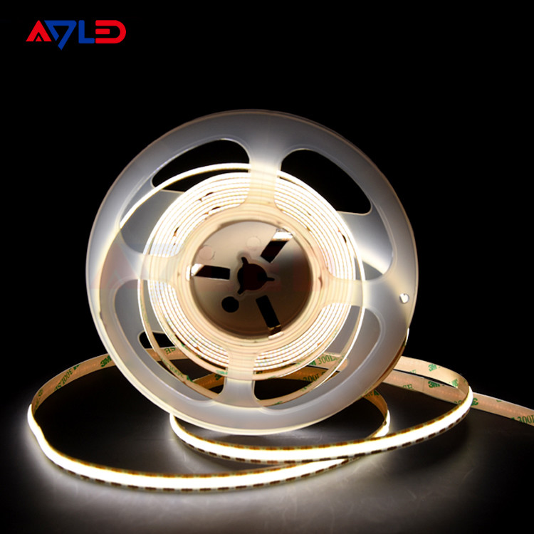 5m 528LEDS/M Small Cut COB LED Strip Light Flexible Dot Free LED Tape Light