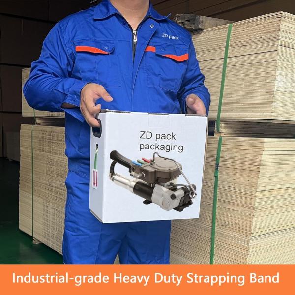 Industrial Strength Pneumatic Plastic Strapping Tool for Secure and Durable