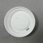 Leak-proof 80mm/90mm Sugarcane Cup-Lid ,Biodegradable Lids Of 8/12 Oz Branded