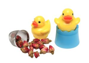 Wholesale Food Grade Cute Duck Tea Steeper Customize Color 43g Silicone Tea Bag from china suppliers