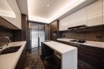 Villa/Apartment Kitchen Cabinet with Islands Modern Style Wooden Luxury Glossy