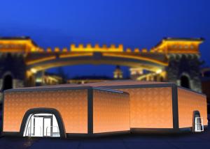 Wholesale Novel Lighting Cube Inflatable Building Inflatable Event Tent PVC Tarpaulin from china suppliers