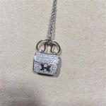 full diamonds of bag necklace 18kt gold with white gold or yellow gold