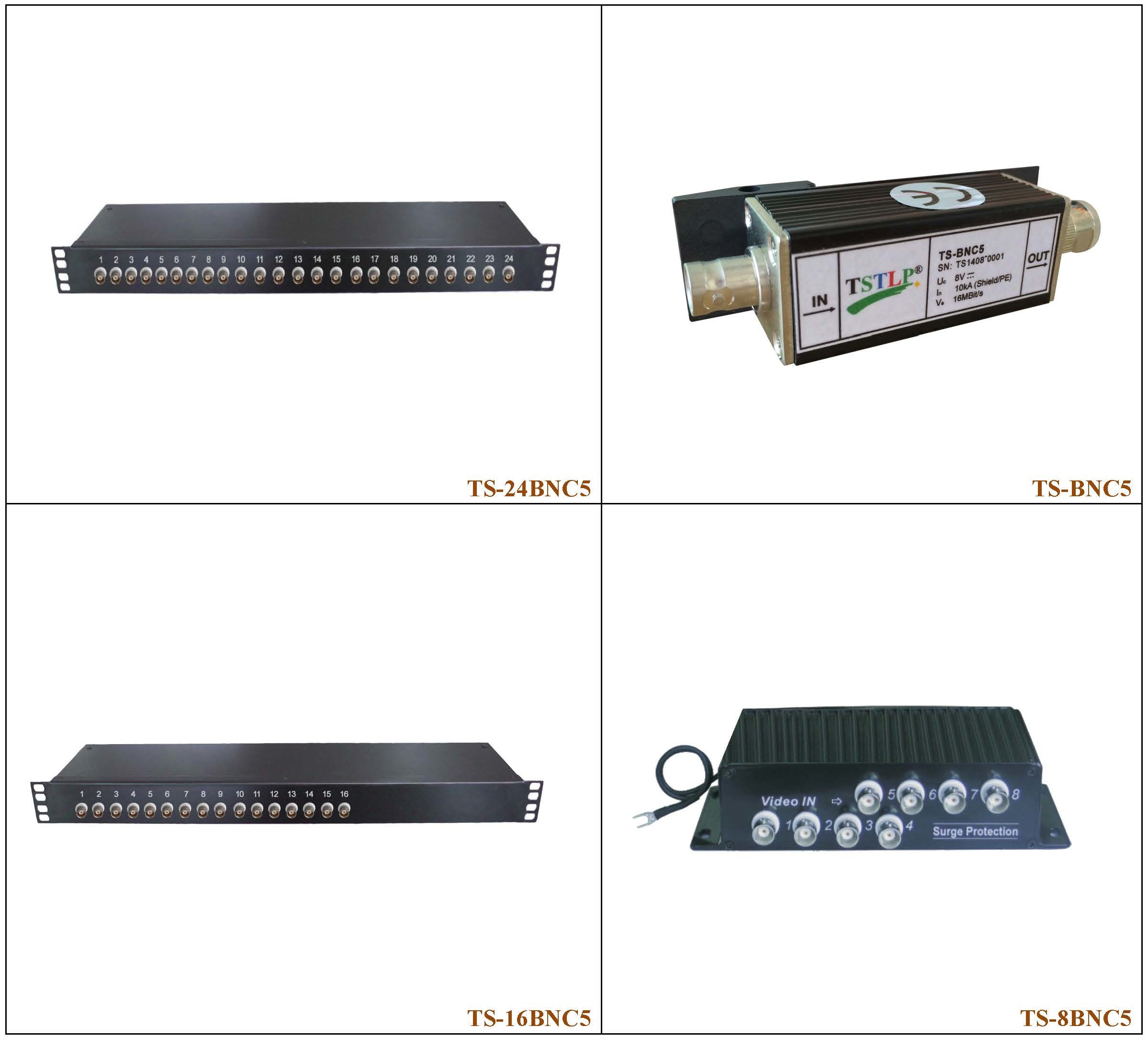 24 BNC Ports Cctv Surge Protection Devices For Surveillance Video Transmission