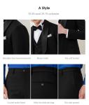 Button Fly Men's Slim Fit Wedding Suit Blazer Solid Dress Coat Business Male