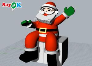 Wholesale 2m Inflatable Holiday Decorations Christmas Sitting Santa from china suppliers