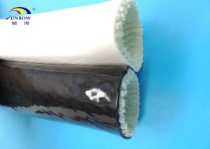 Wholesale Black Silicone Coated Fibreglass Flame / Heat Resistant Sleeving , 15mm Inside Diameter from china suppliers